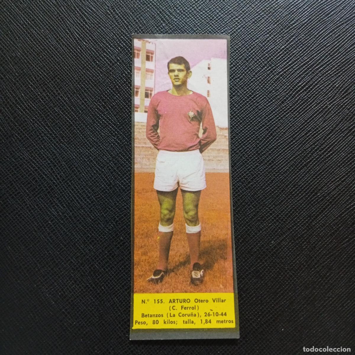 Cromos de F&uacute;tbol: 155 ARTURO MURCIA LA VOZ DE ASTURIAS JUGADORES UNO A UNO CROMO 1968 1969 FUTBOL -