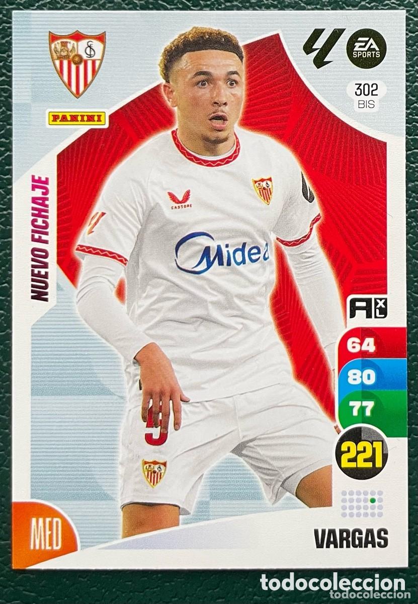 Cartes &agrave; collectionner de Football: 302 BIS VARGAS SEVILLA FC NUEVO FICHAJE FICHAS ALBUM ADRENALYN XL 2024 2025 24 25