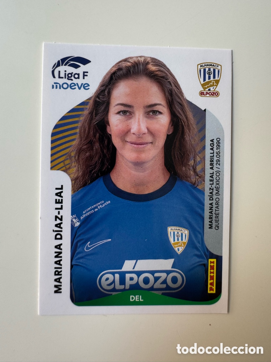Fu&szlig;ball-Sticker: PANINI LIGA F FEMENINA 2025-2026 25-26 &ndash; Mariana D&iacute;az-Leal Alhama CF N&ordm; 19 A 19A