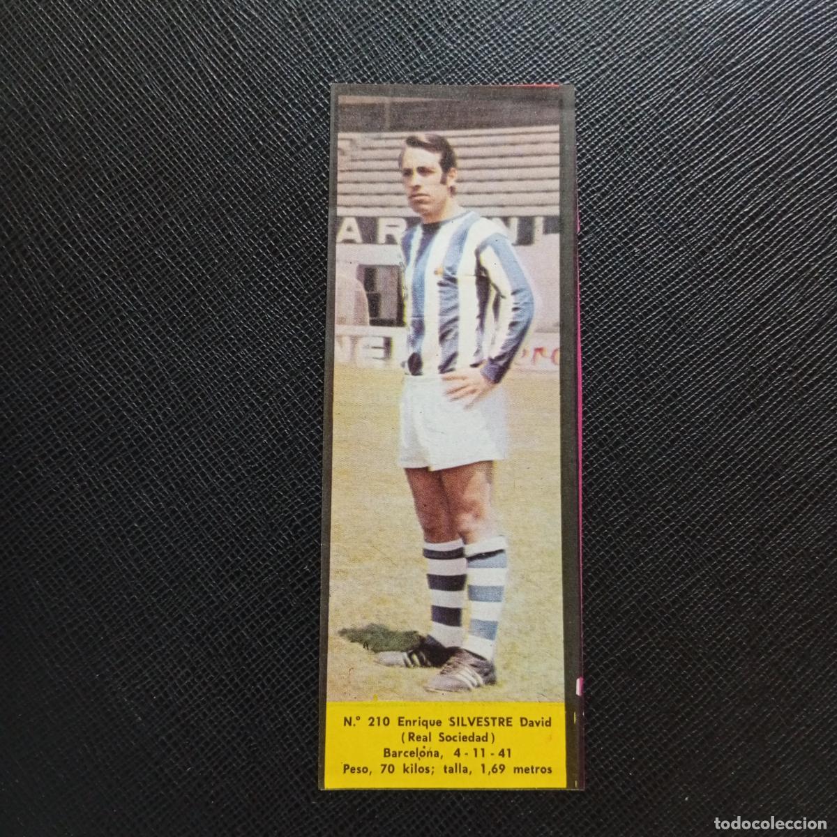 Figurine di Calcio: 210 SILVESTRE REAL SOCIEDAD LA VOZ DE ASTURIAS JUGADORES UNO A UNO CROMO 1968 1969 FUTBOL -