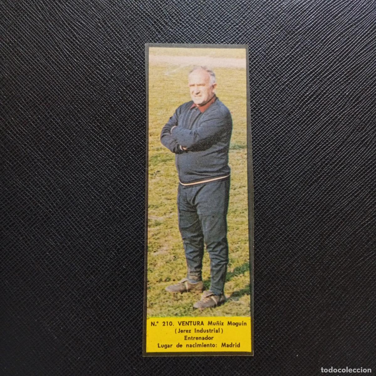 Cromos de F&uacute;tbol: 210 VENTURA JEREZ INDUSTRIAL LA VOZ DE ASTURIAS JUGADORES UNO A UNO CROMO 1968 1969 FUTBOL -