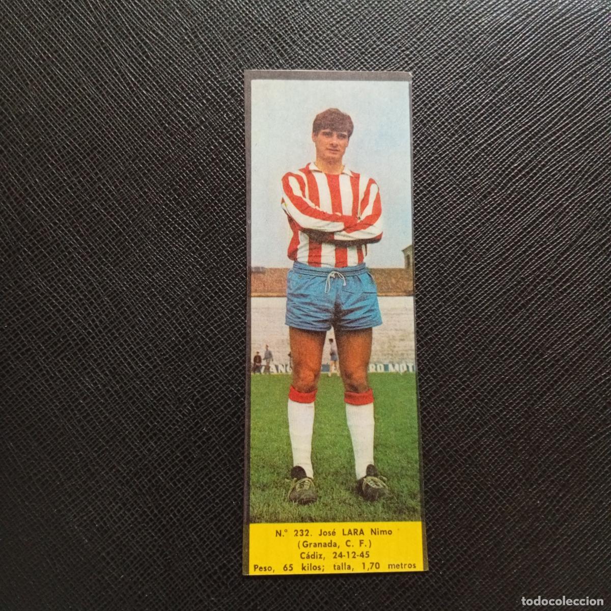Cromos de F&uacute;tbol: 232 LARA GRANADA LA VOZ DE ASTURIAS JUGADORES UNO A UNO CROMO 1968 1969 FUTBOL -