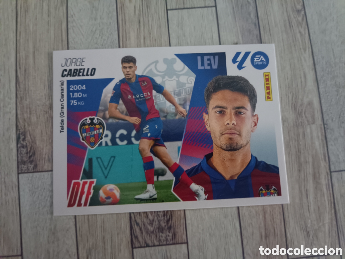 Cromos de F&uacute;tbol: 7 CABELLO LEVANTE LIGA ESTE 2025 2026 PANINI 25 26
