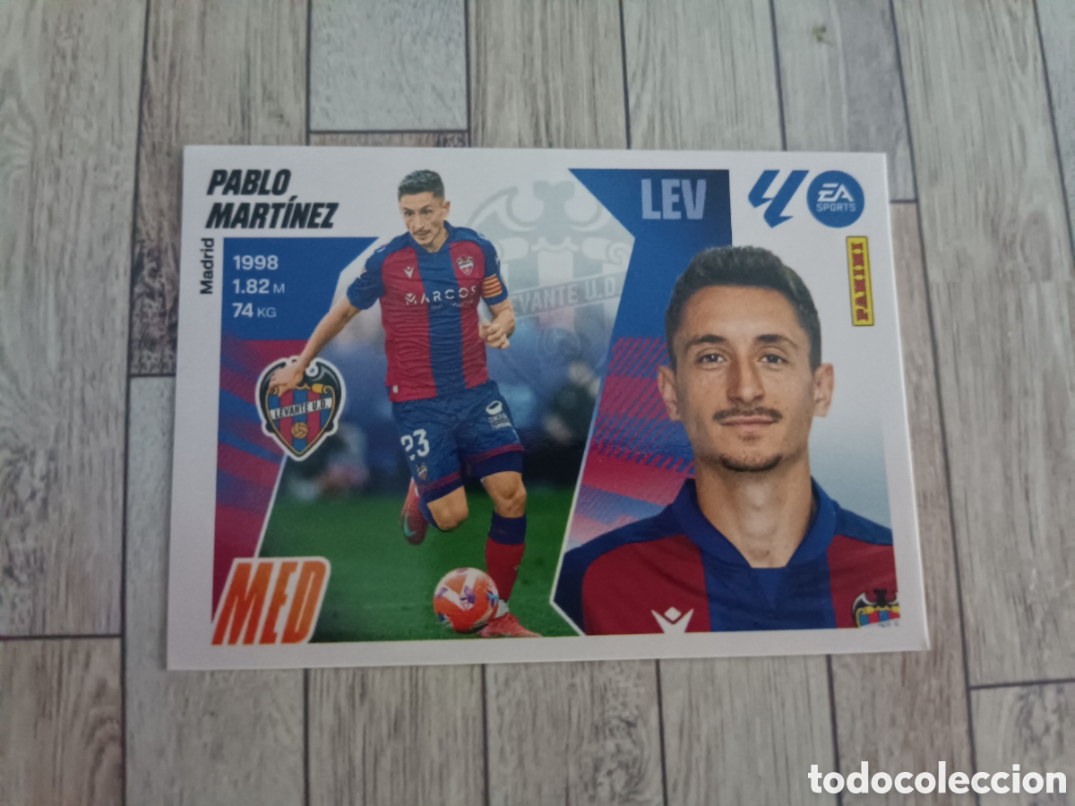 Cromos de F&uacute;tbol: 15 PABLO MARTINEZ LEVANTE LIGA ESTE 2025 2026 PANINI 25 26