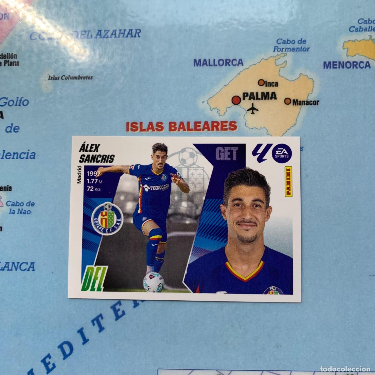 Fu&szlig;ball-Sticker: Alex Sancris coloca n&uacute;mero 20 Bis del Getafe cromo liga este 25-26 2025-2026