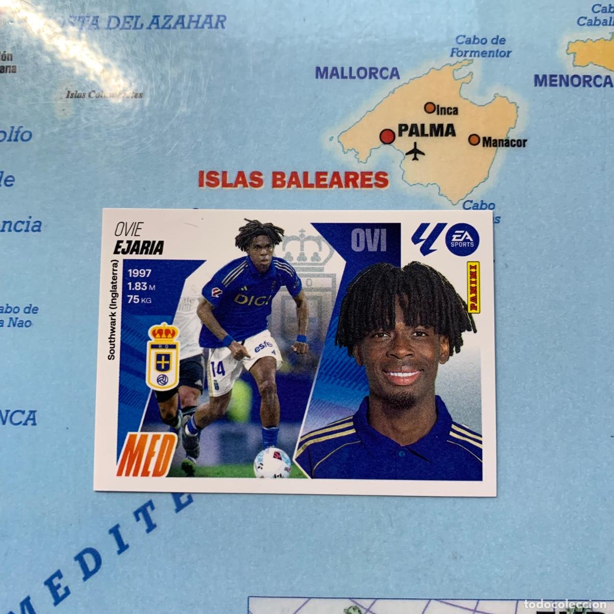 Fu&szlig;ball-Sticker: Ejaria n&uacute;mero 10 del Oviedo cromo liga este 25-26 2025-2026