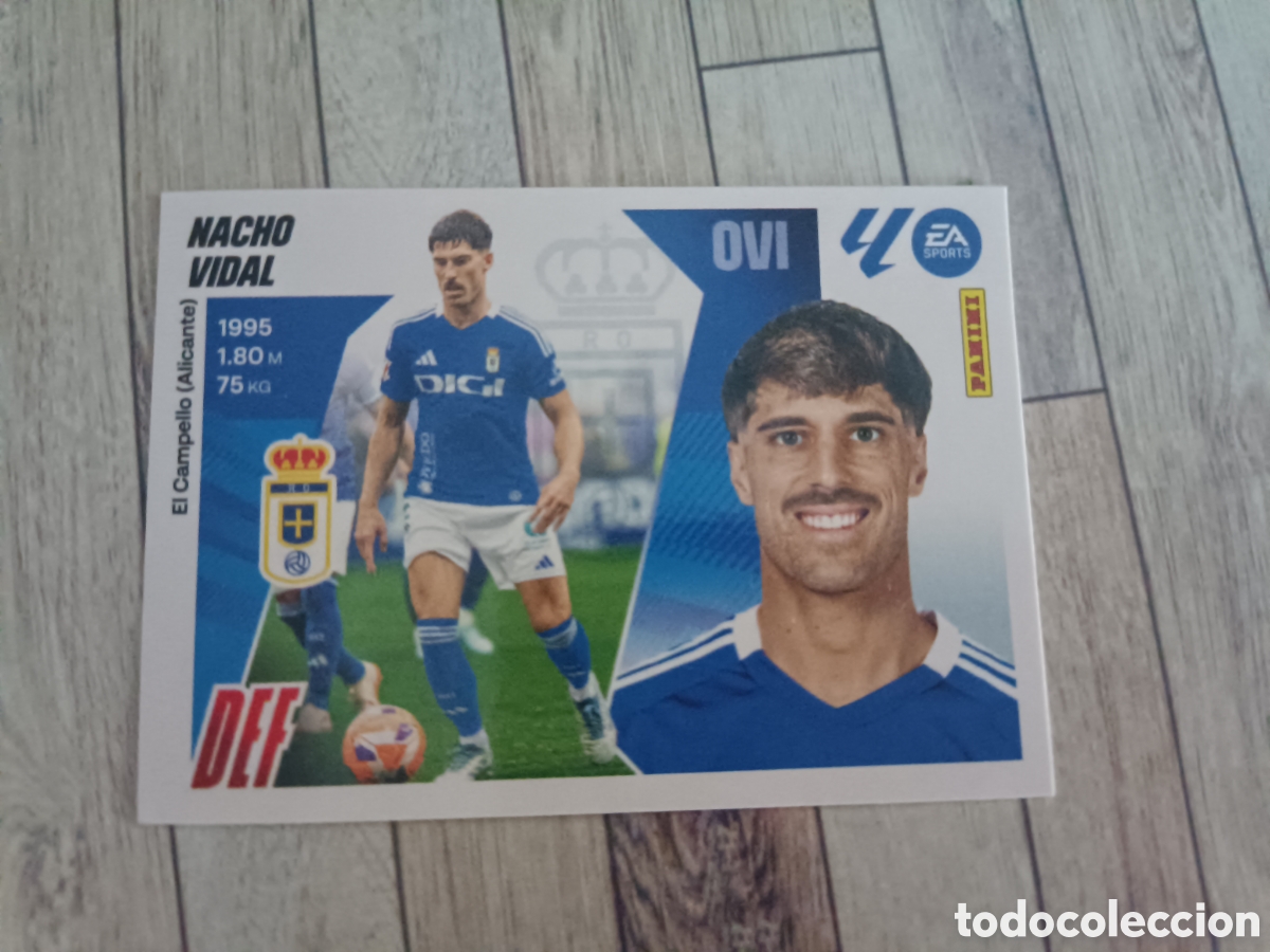 Cartes &agrave; collectionner de Football: 5 NACHO VIDAL REAL OVIEDO LIGA ESTE 2025 2026 PANINI 25 26