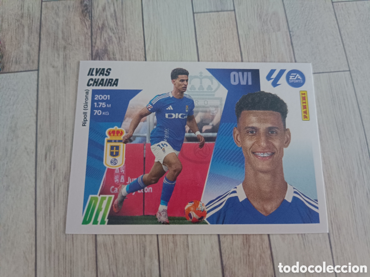 Football Stickers: 18A 18 A ILYAS CHAIRA REAL OVIEDO LIGA ESTE 2025 2026 PANINI 25 26