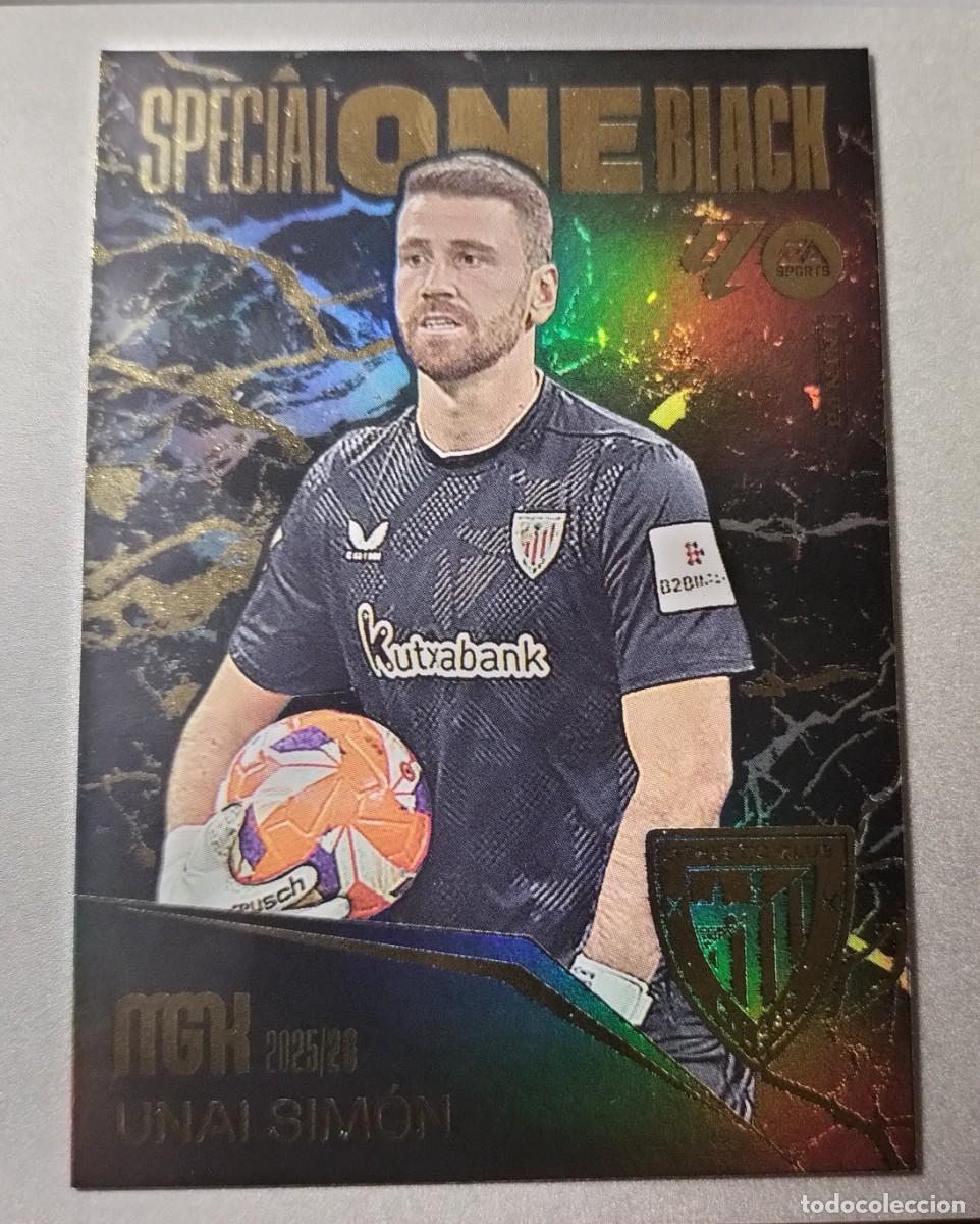 Cromos de F&uacute;tbol: Unai Sim&oacute;n,SpecialOneBlack,Portero Athletic Club de Bilbao,Colecci&oacute;n Megacracks 2025/26 La Liga