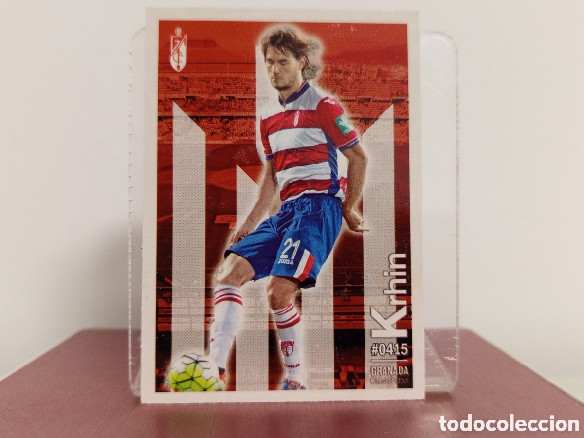 Cromos de F&uacute;tbol: ❇️ CROMO ⚽ KRIHN GRANADA 415 FICHAS LIGA QUIZ 15 16 2015 2016 MUNDICROMO ❇️