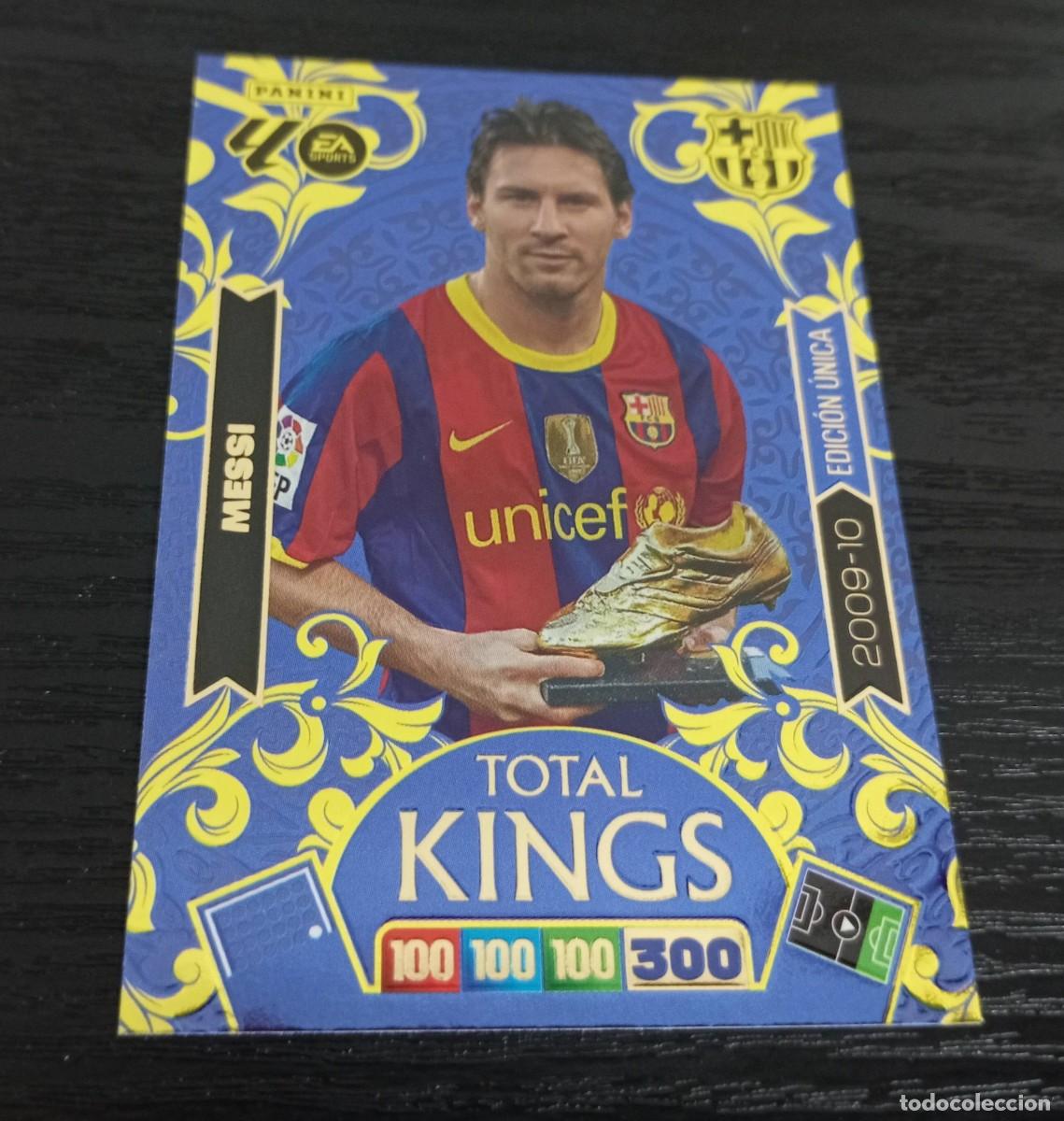 Cromos de F&uacute;tbol: -ADRENALYN 25-26 : LEO MESSI ( BARCELONA ) -- TOTAL KINGS 2009-10 EDICION UNICA --