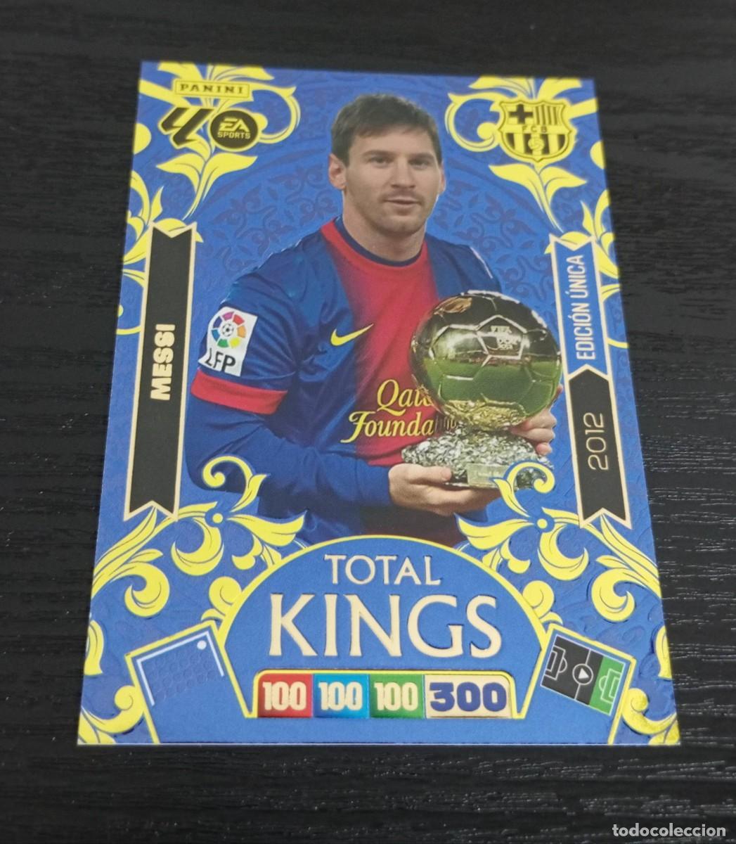 Cromos de F&uacute;tbol: -ADRENALYN 25-26 : LEO MESSI ( BARCELONA ) -- TOTAL KINGS 2012 EDICION UNICA --
