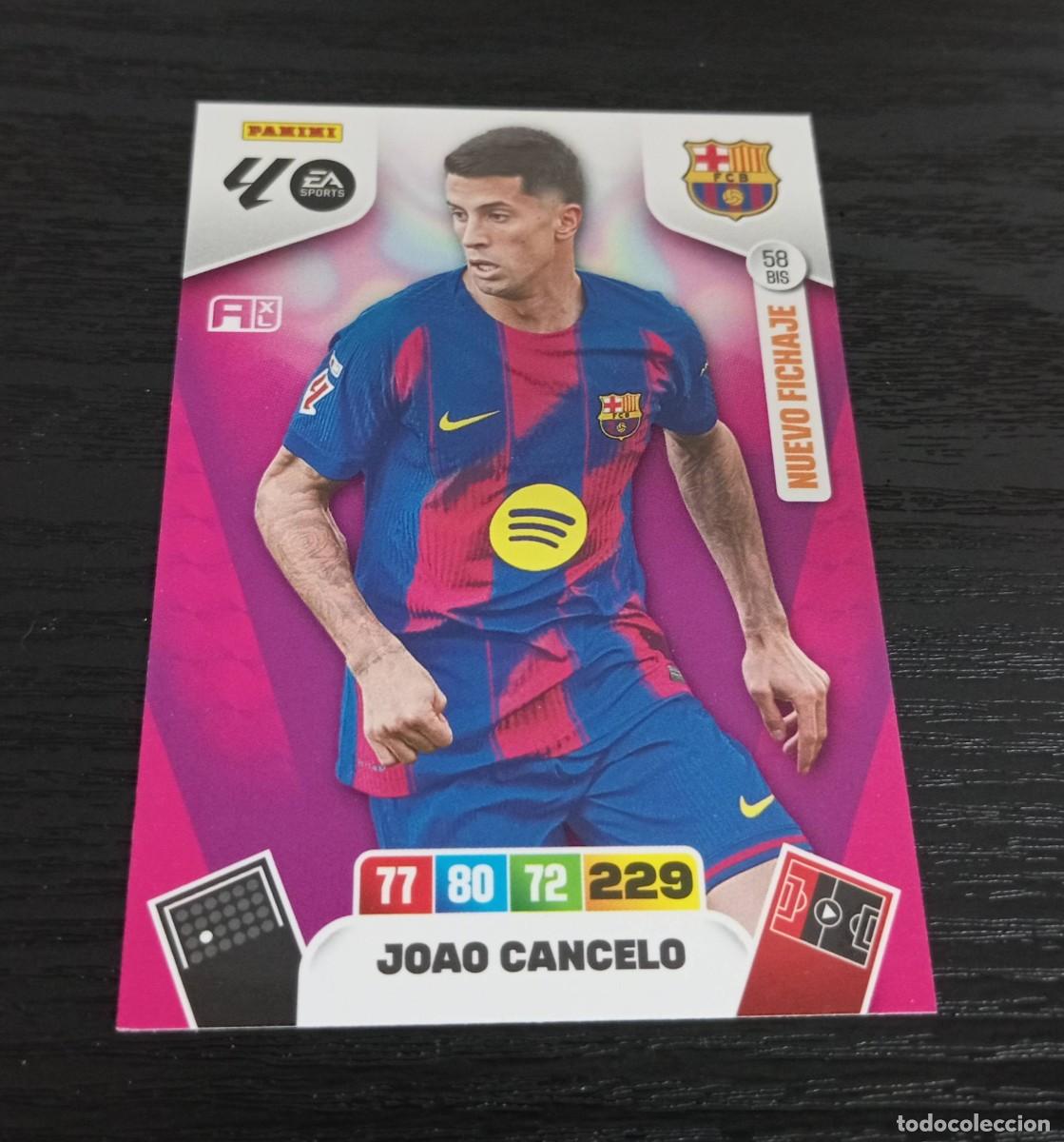Cromos de F&uacute;tbol: -ADRENALYN 25-26 : 58 Bis JOAO CANCELO ( BARCELONA ) -- NUEVO FICHAJE --