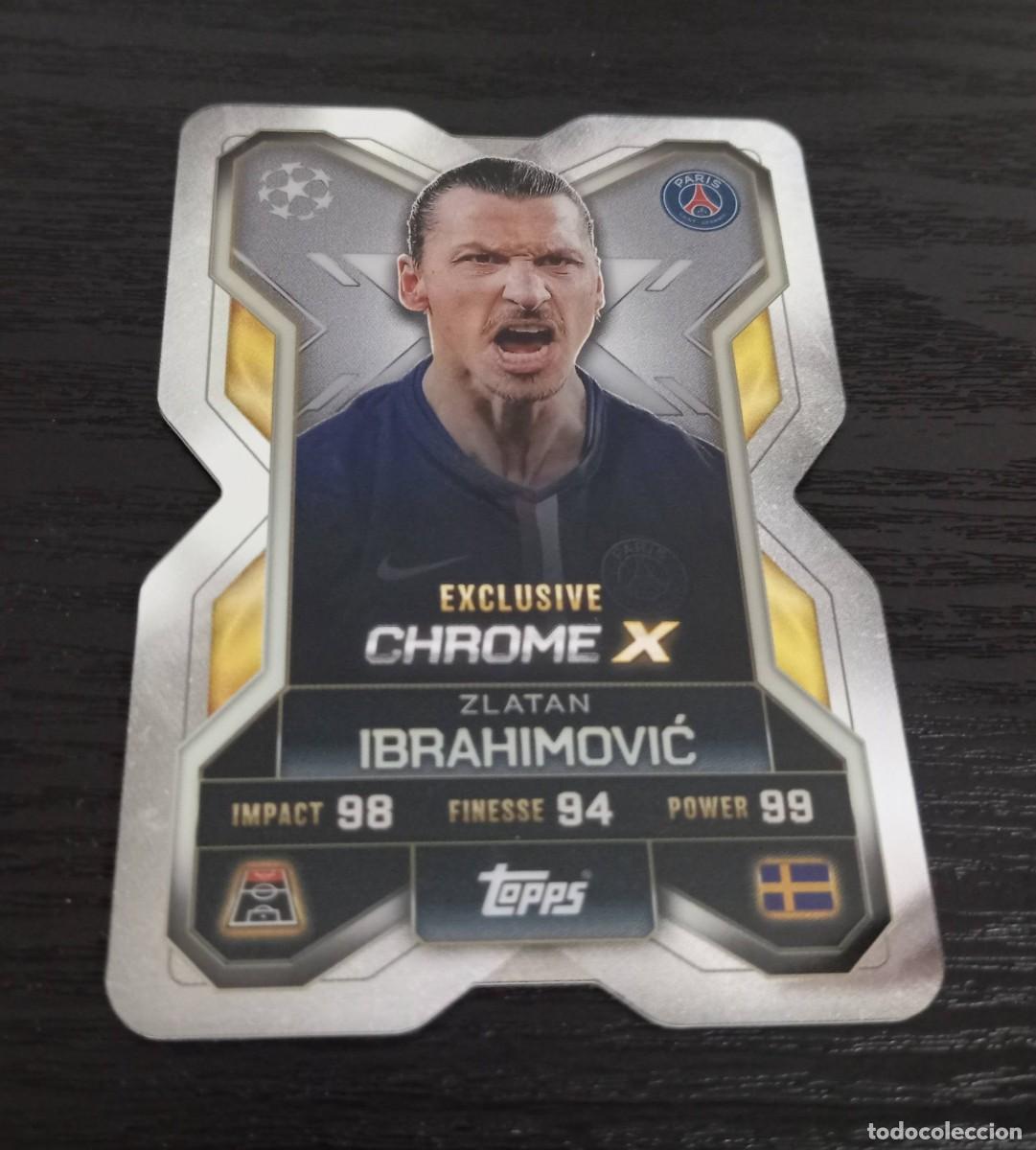 Cromos de F&uacute;tbol: -TOPPS MATCH ATTAX 25-26 EXTRA : CX 10 IBRAHINOVIC ( PSG ) -- EXCLUSIVE CHROME X -- CX10