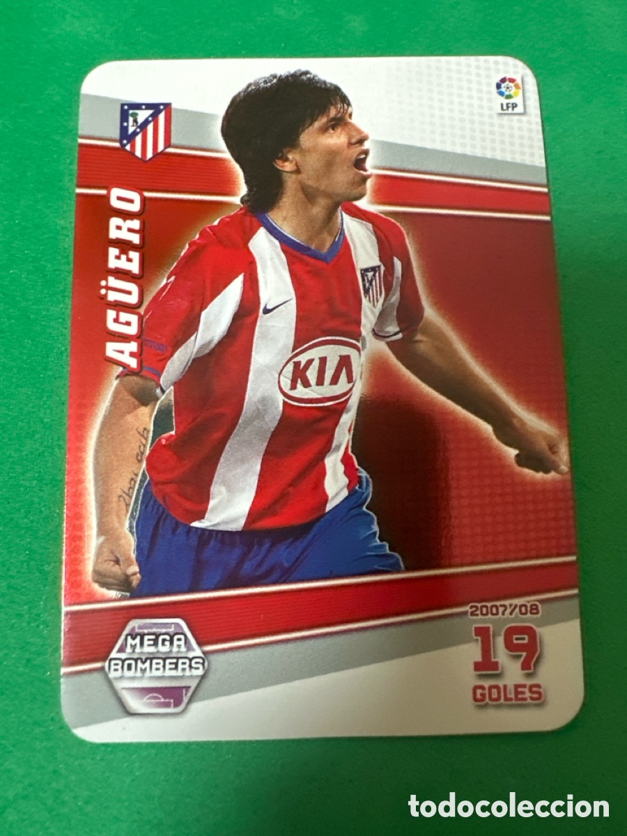 Fu&szlig;ball-Sticker: 399 AG&Uuml;ERO(AT.MADRID) MEGABOMBERS MEGACRACKS 2008-2009 08 09 PANINI TRADING CARD