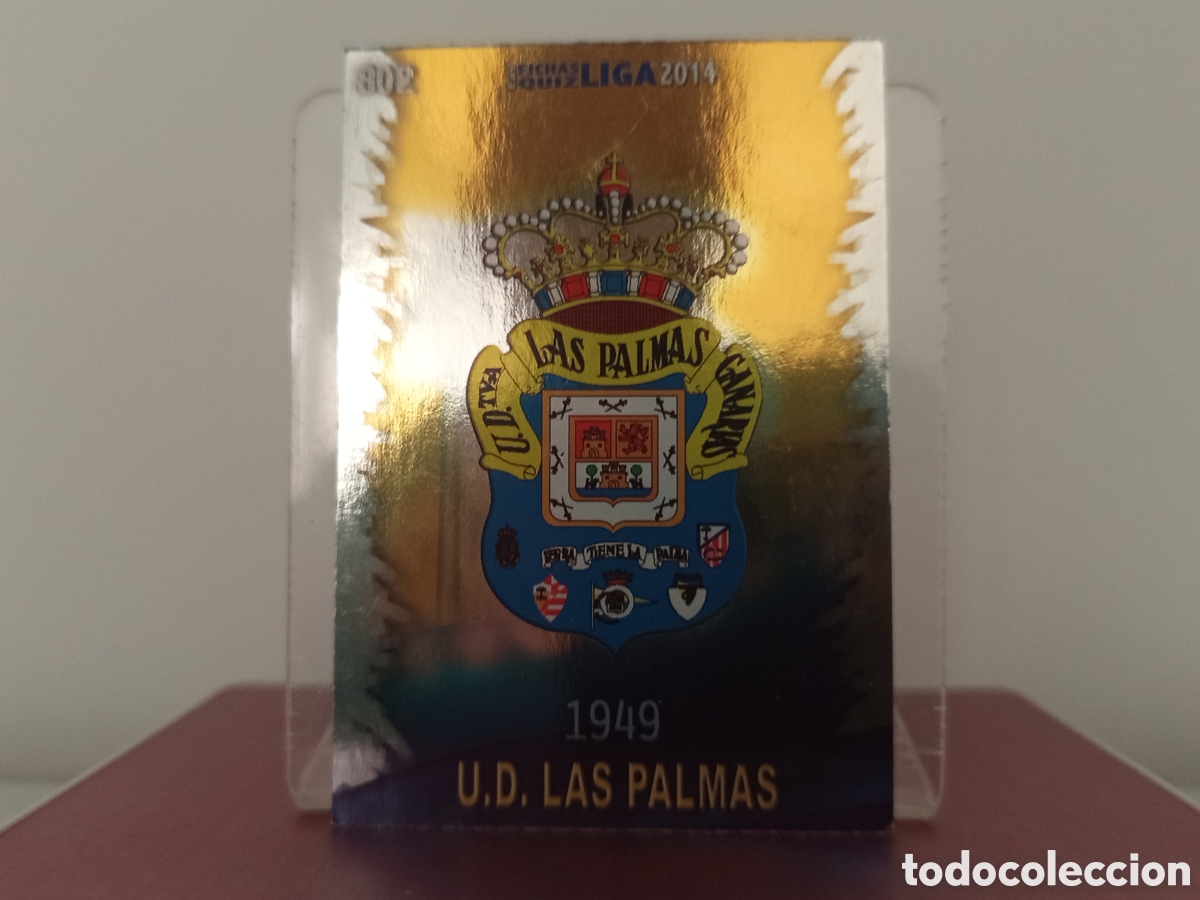 Cromos de F&uacute;tbol: ❇️ CROMO ⚽ ESCUDO LAS PALMAS 802 FICHAS LIGA 2013 2014 13 14 QUIZ MUNDICROMO ❇️