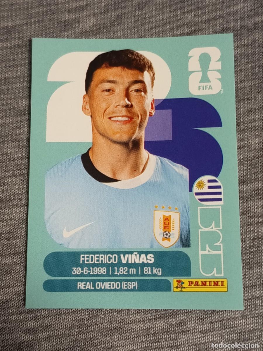 Cromos de F&uacute;tbol: VI&Ntilde;AS URU 18 STICKER MUNDIAL 2026 PANINI FIFA WORLD CUP NUEVO