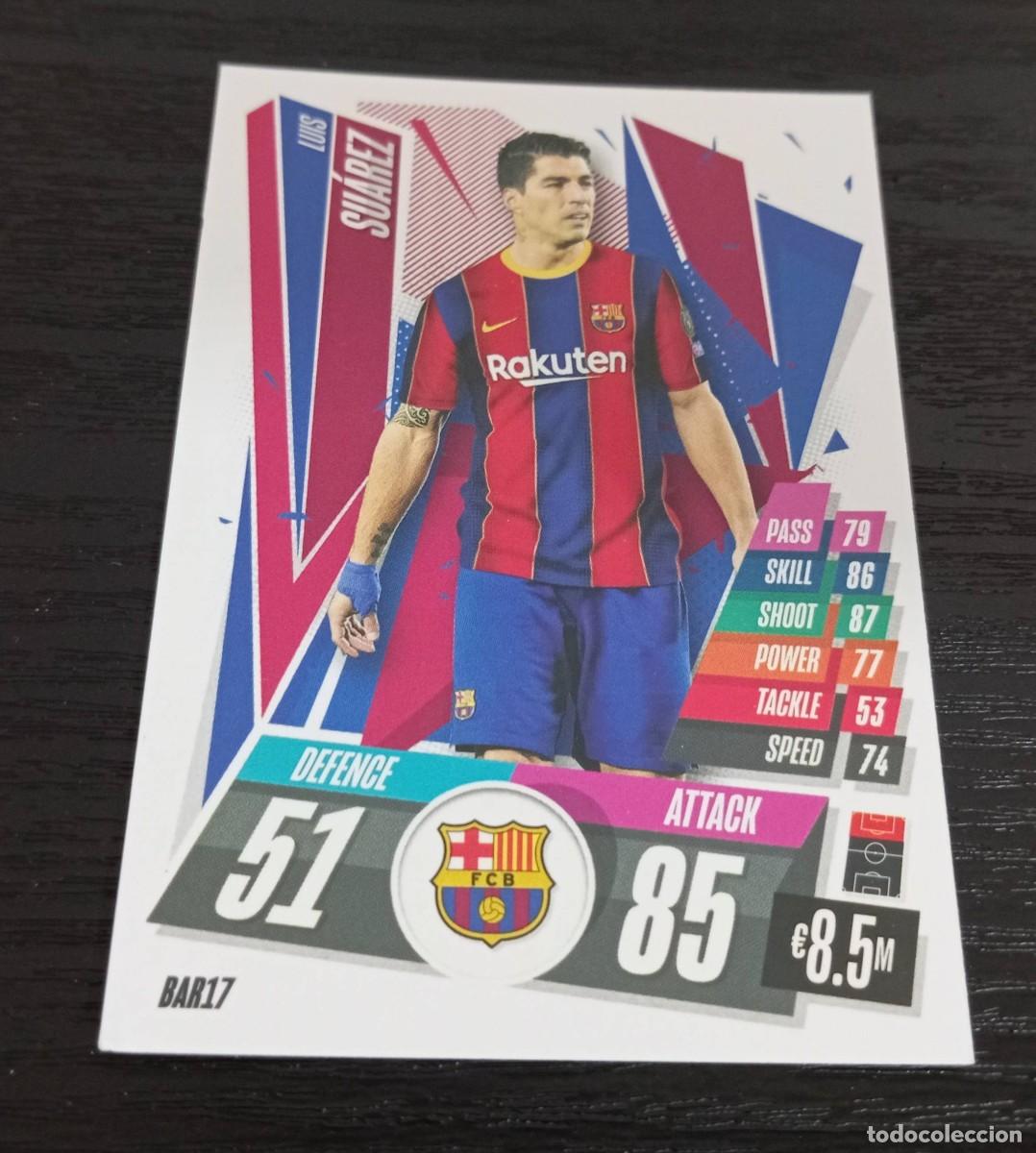Cromos de F&uacute;tbol: -TOPPS MATCH ATTAX 20-21 : BAR17 LUIS SUAREZ ( BARCELONA ) BAR 17