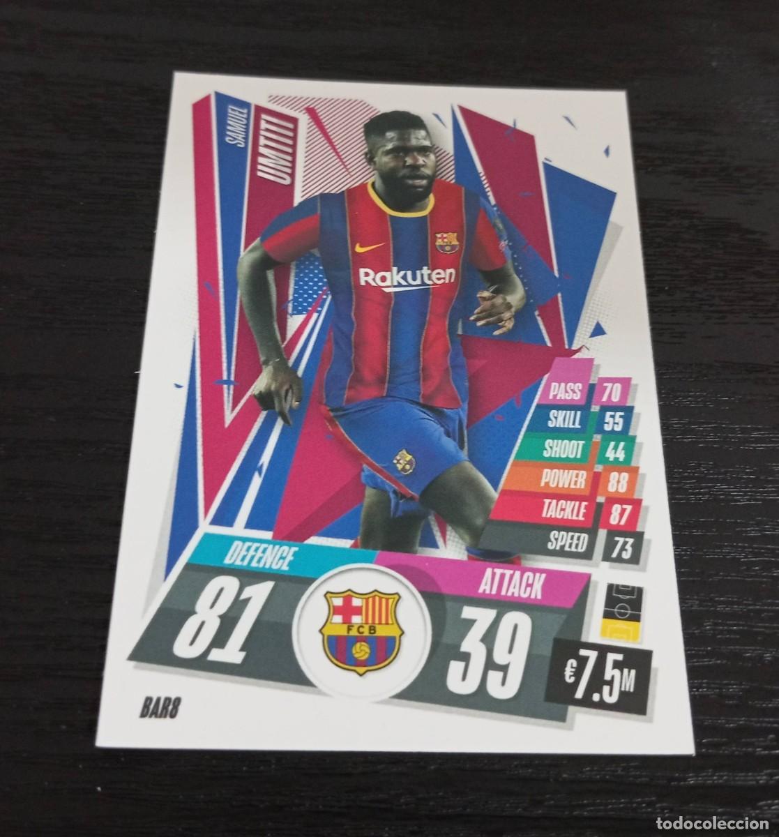 Cromos de F&uacute;tbol: -TOPPS MATCH ATTAX 20-21 : BAR8 UMTITI ( BARCELONA ) BAR 8
