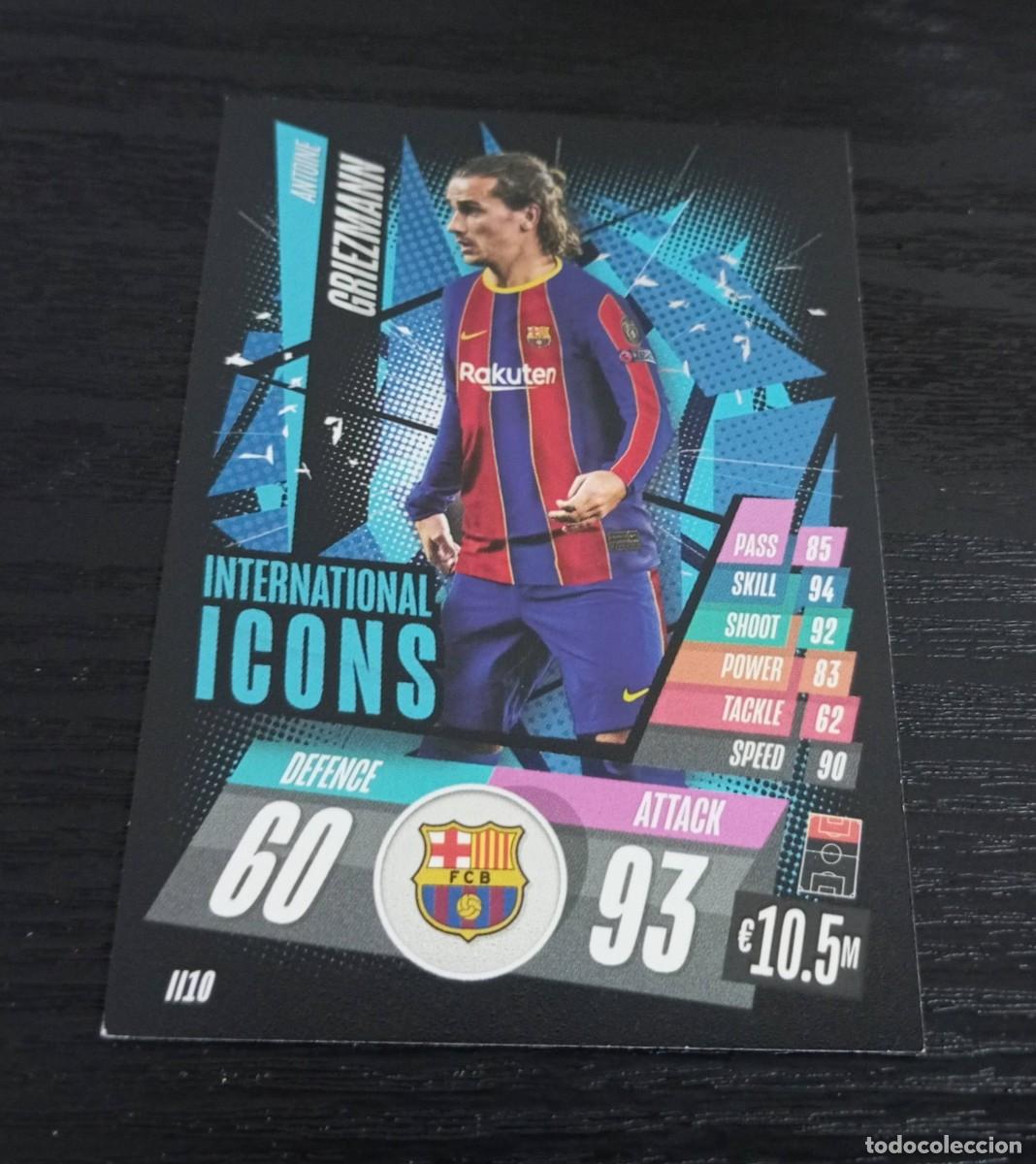 Cromos de F&uacute;tbol: -TOPPS MATCH ATTAX 20-21 : II10 GRIEZMANN ( BARCELONA ) -- INTERNATIONAL ICONS II 10 --