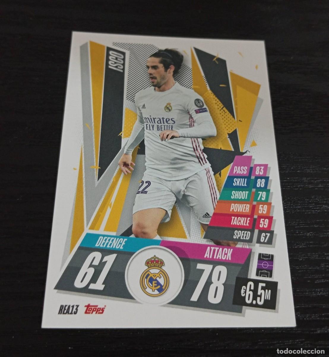 Cromos de F&uacute;tbol: -TOPPS MATCH ATTAX 20-21 : REA13 ISCO ( REAL MADRID ) REA 13