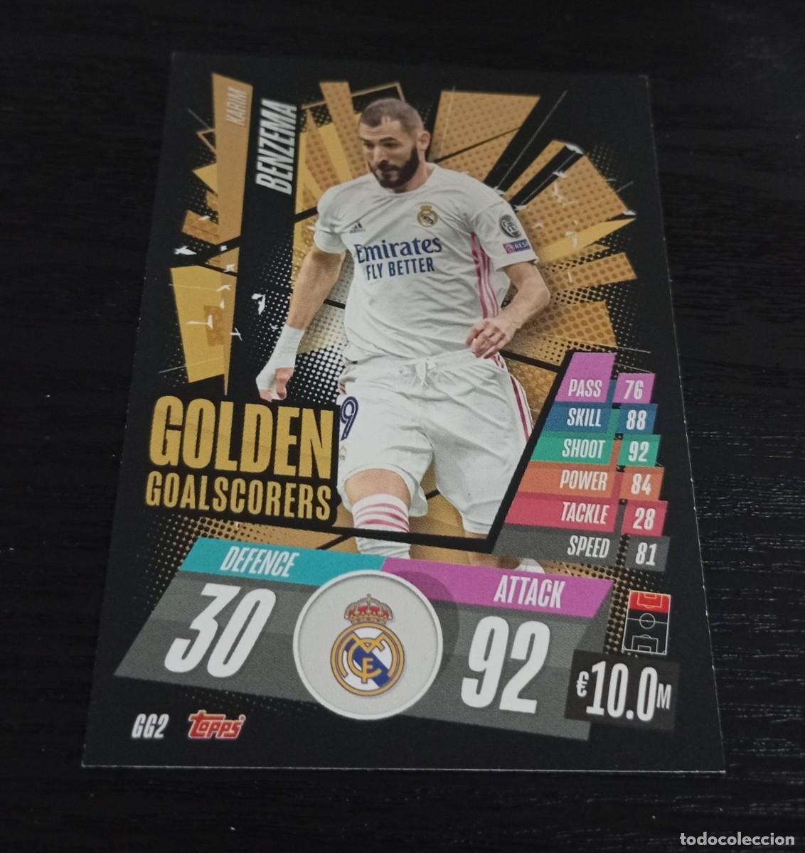 Cromos de F&uacute;tbol: -TOPPS MATCH ATTAX 20-21 : GG2 BENZEMA ( REAL MADRID ) -- GOLDEN GOALSCORERS 2 --