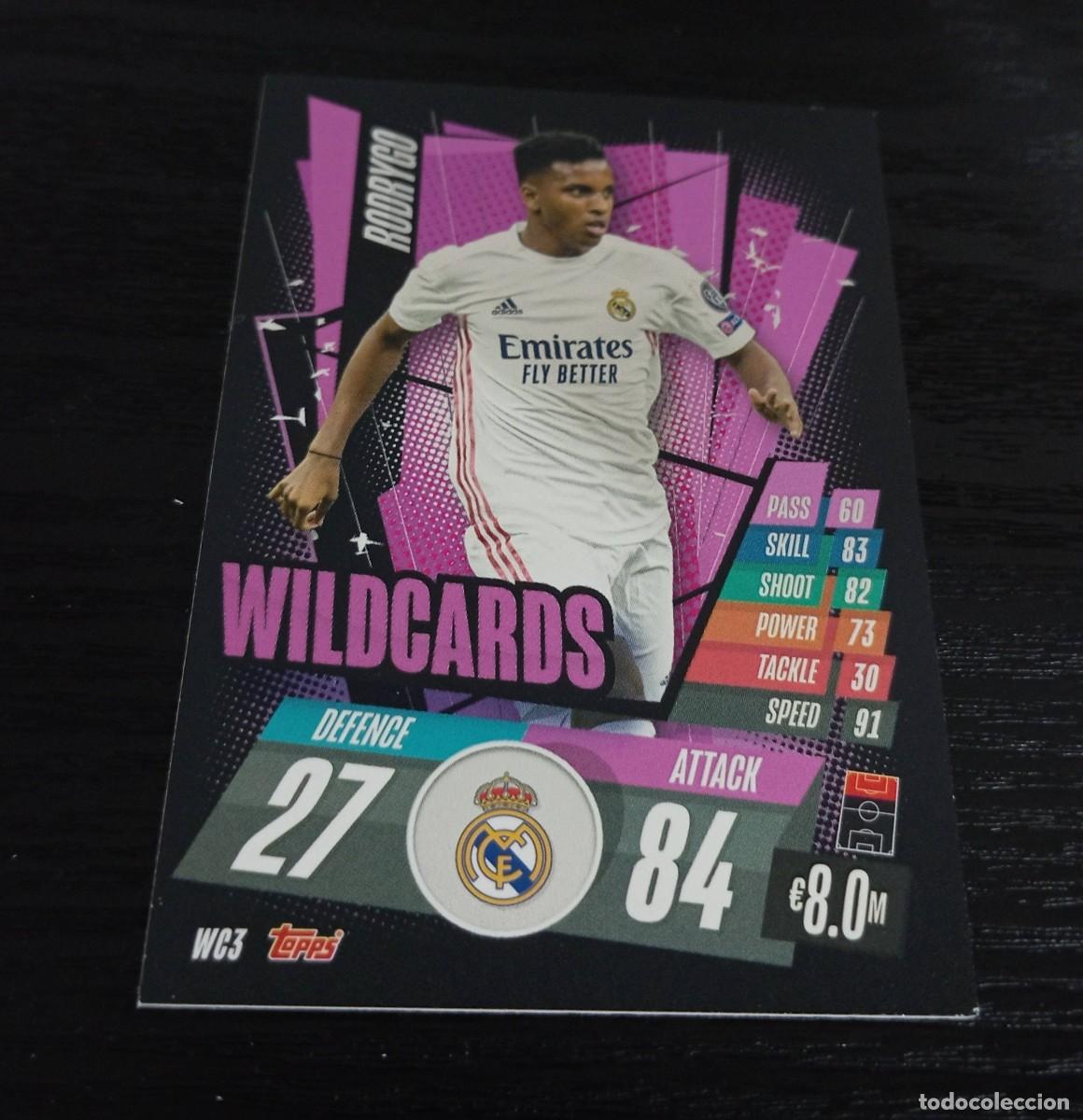 Cromos de F&uacute;tbol: -TOPPS MATCH ATTAX 20-21 : WC3 RODRYGO ( REAL MADRID ) -- WILDCARDS 3 --