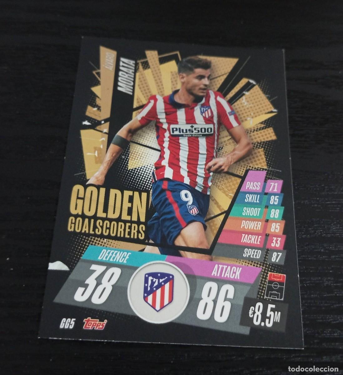 Football Stickers: -TOPPS MATCH ATTAX 20-21 : GG5 MORATA ( AT.MADRID ) -- GOLDEN GOALSCORERS 5 --