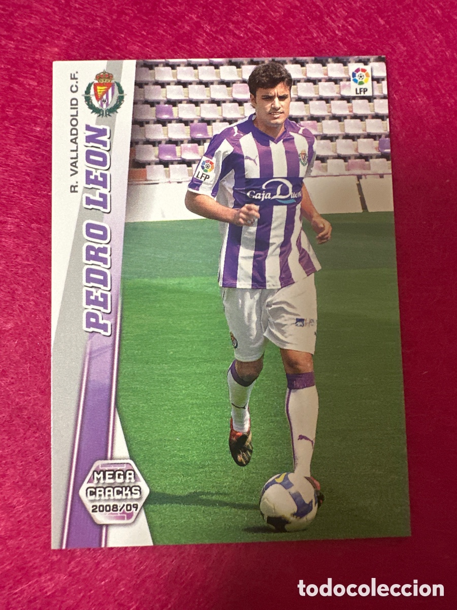 Cromos de Futebol: 486 PEDRO LEON (R.VALLADOLID) NUEVO FICHAJE MEGACRACKS 2008-2009 08 09 PANINI TRADING CARD