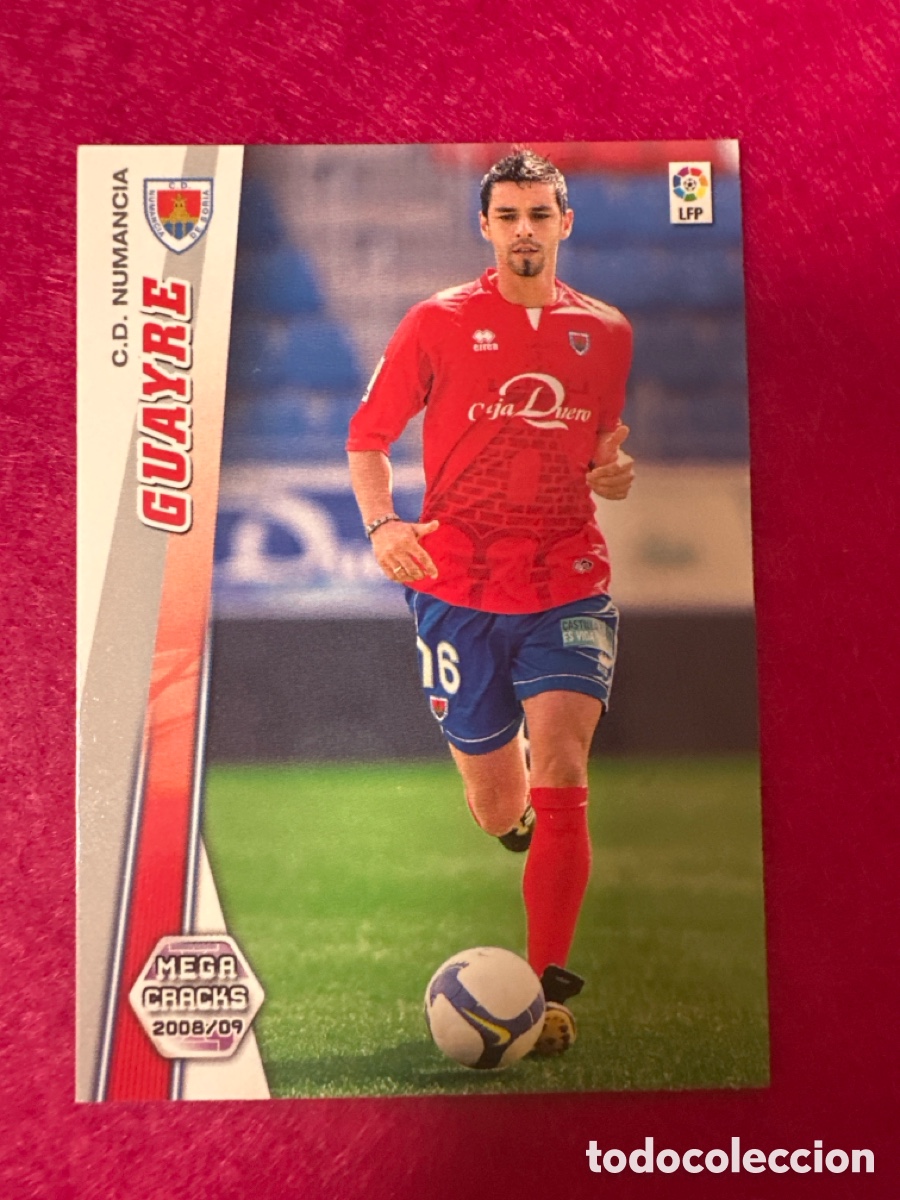 Cromos de F&uacute;tbol: 487 GUAYRE (NUMANCIA) NUEVO FICHAJE MEGACRACKS 2008-2009 08 09 PANINI TRADING CARD