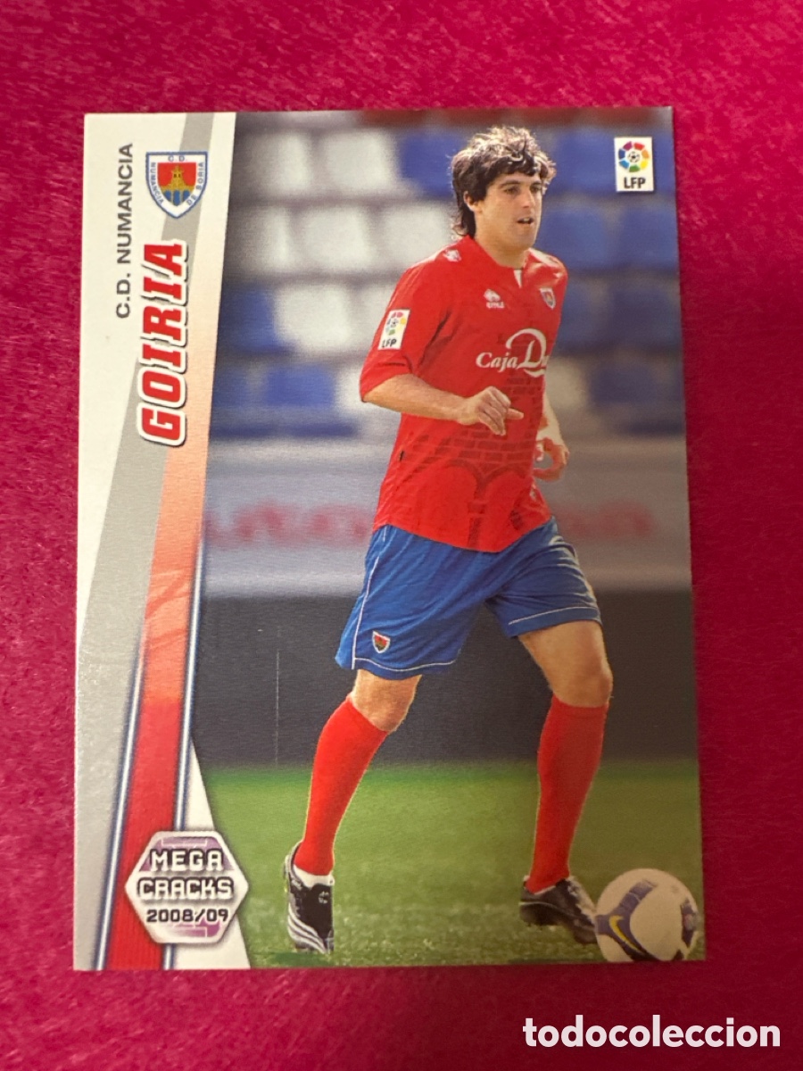 Cromos de F&uacute;tbol: 490 GOIRIA (NUMANCIA) NUEVO FICHAJE MEGACRACKS 2008-2009 08 09 PANINI TRADING CARD