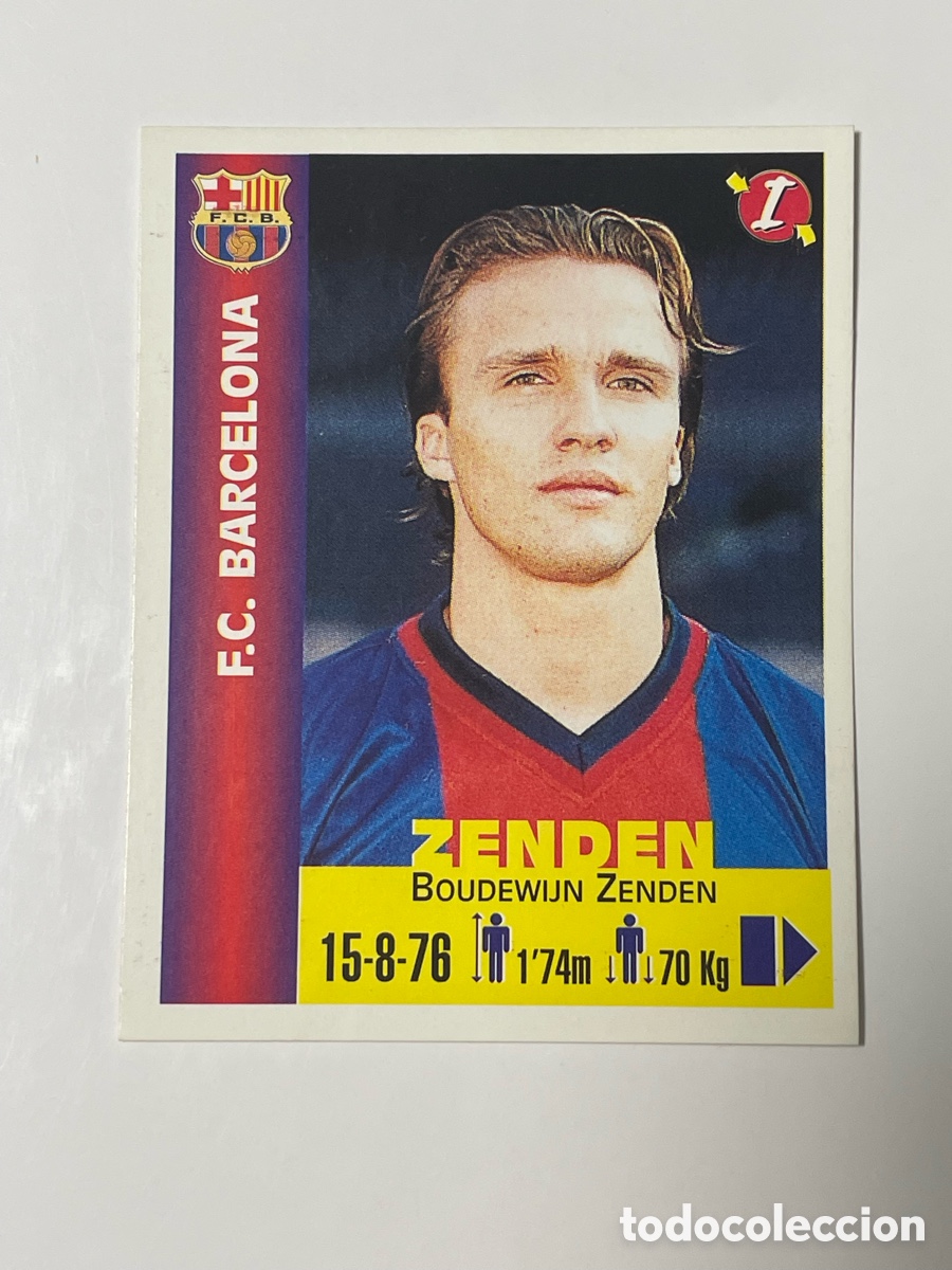 Cromos de F&uacute;tbol: Boudewijn Zenden F. C. Barcelona Panini Equipos de Europa 1999 #59