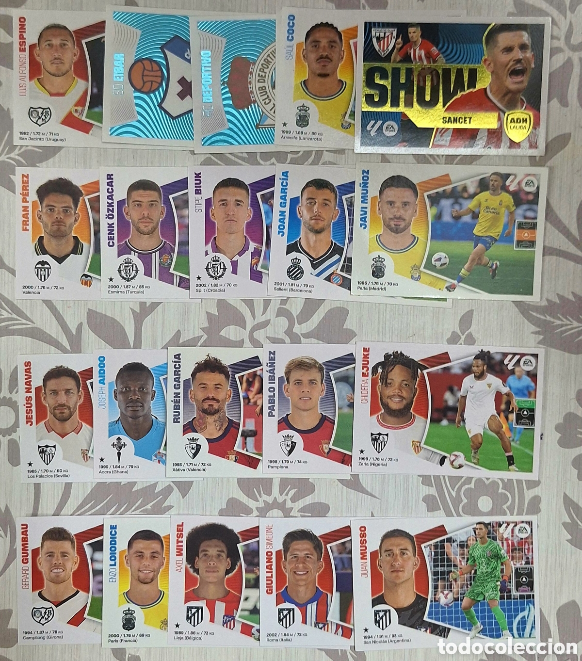 Cromos de F&uacute;tbol: Lote 305 cromos Liga Este 2024 2025
