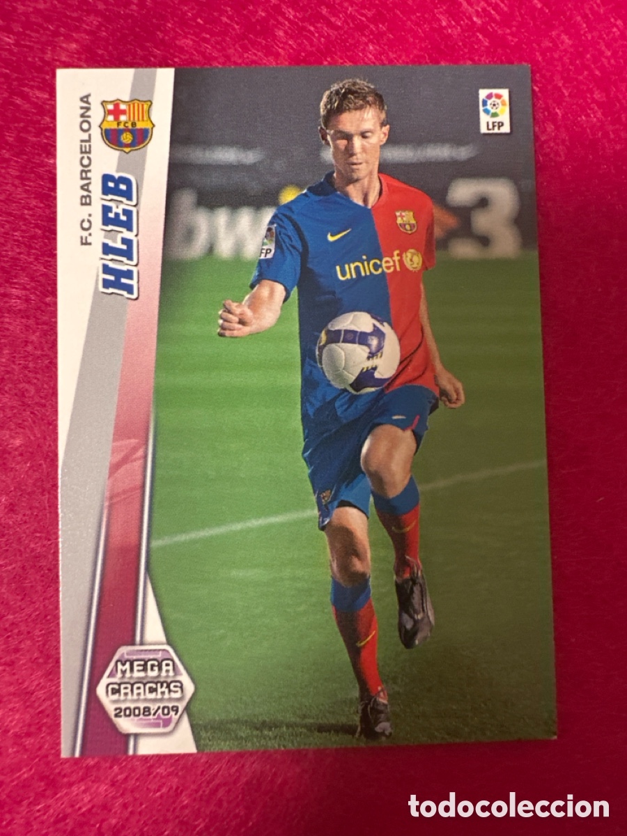 Fu&szlig;ball-Sticker: 450 HLEB (F.C.BARCELONA) NUEVO FICHAJE MEGACRACKS 2008-2009 08 09 PANINI TRADING CARD