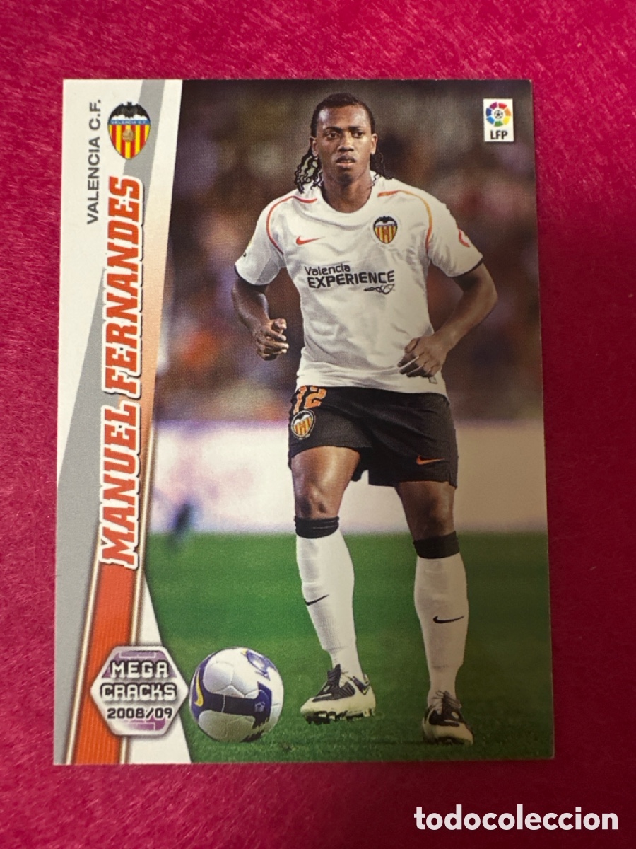 Cartes &agrave; collectionner de Football: 481 MANUEL FERNANDES (VALENCIA) NUEVO FICHAJE MEGACRACKS 2008-2009 08 09 PANINI TRADING CARD