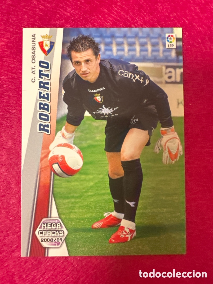 Fu&szlig;ball-Sticker: 436 ROBERTO (OSASUNA) NUEVO FICHAJE MEGACRACKS 2008-2009 08 09 PANINI TRADING CARD