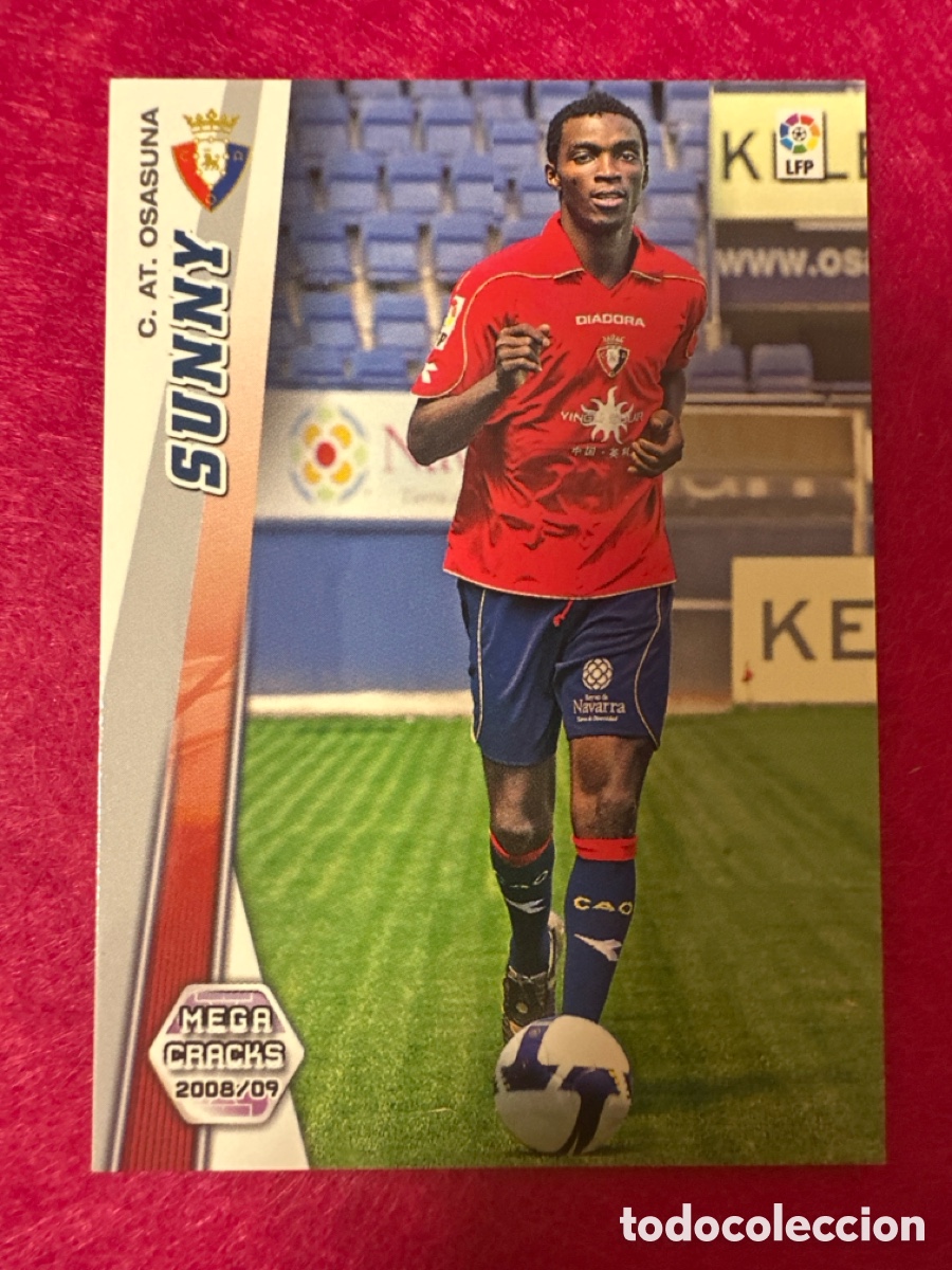Fu&szlig;ball-Sticker: 443 SUNNY (OSASUNA) NUEVO FICHAJE MEGACRACKS 2008-2009 08 09 PANINI TRADING CARD