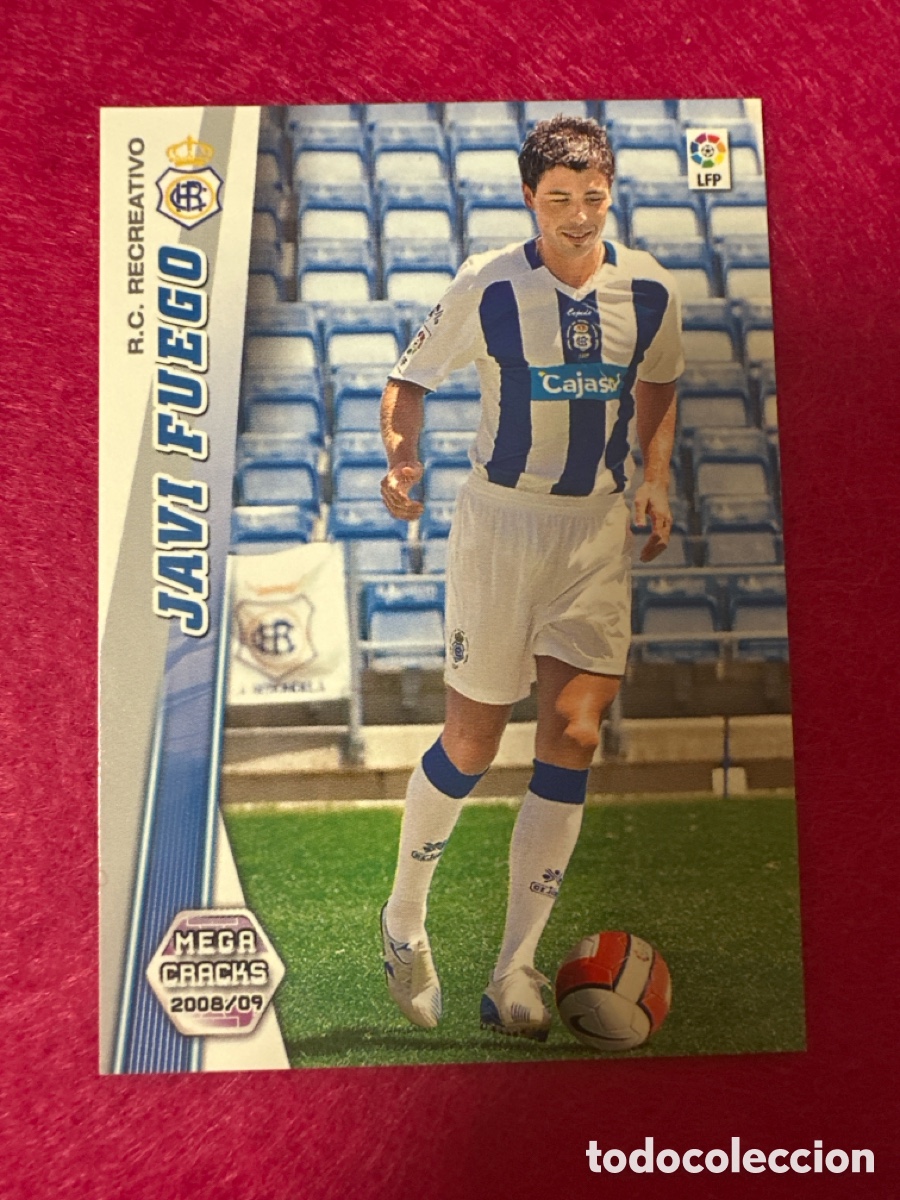 Cromos de Futebol: 459 JAVI FUEGO (RECREATIVO HUELVA) NUEVO FICHAJE MEGACRACKS 2008-2009 08 09 PANINI TRADING CARD