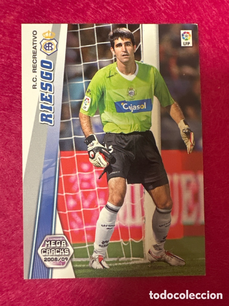 Cromos de Futebol: 462 RIESGO (RECREATIVO HUELVA) NUEVO FICHAJE MEGACRACKS 2008-2009 08 09 PANINI TRADING CARD