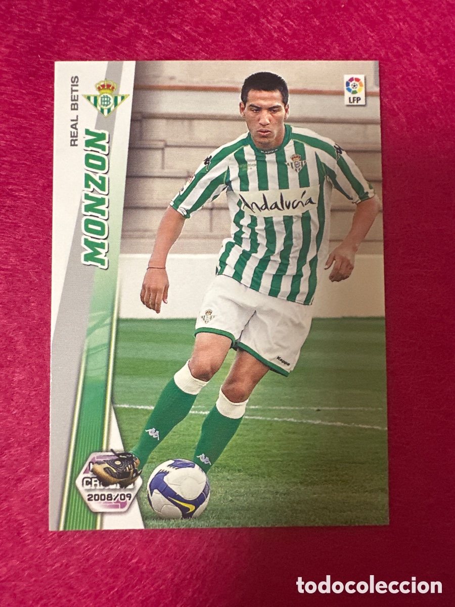 Cromos de Futebol: 493 MONZON (R.BETIS) NUEVO FICHAJE MEGACRACKS 2008-2009 08 09 PANINI TRADING CARD