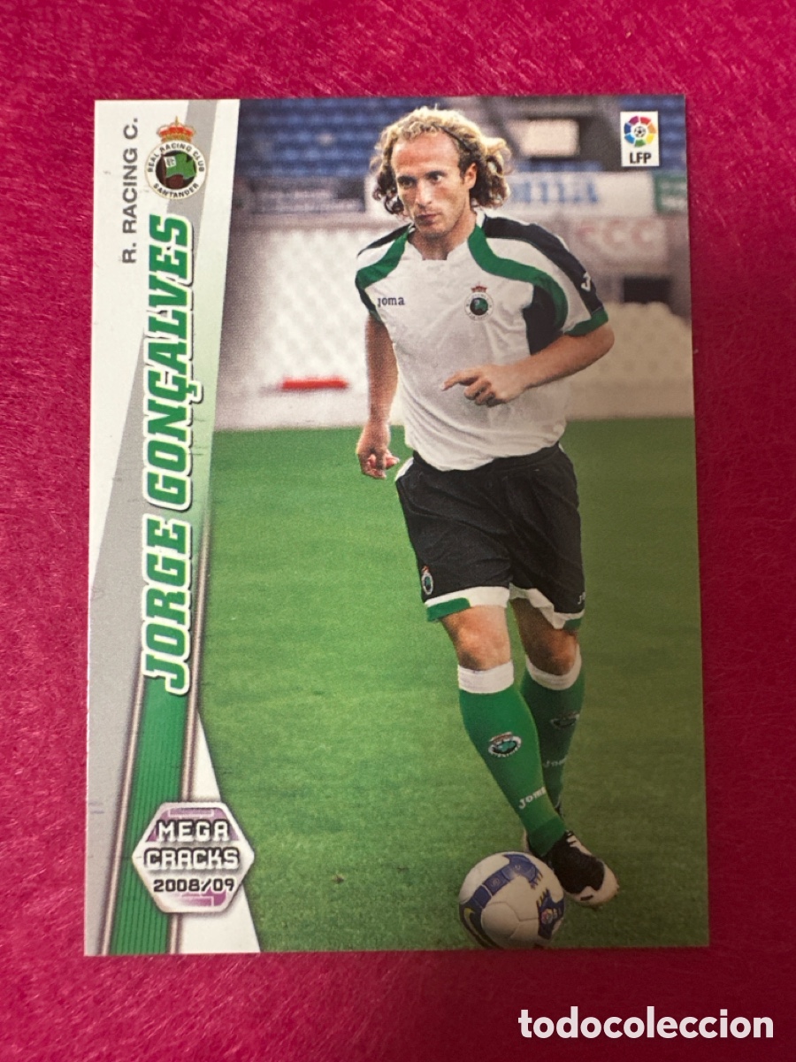 Cromos de Futebol: 484 JORGE GON&Ccedil;ALVES (RACING SANTANDER) NUEVO FICHAJE MEGACRACKS 2008-2009 08 09 PANINI TRADING CARD