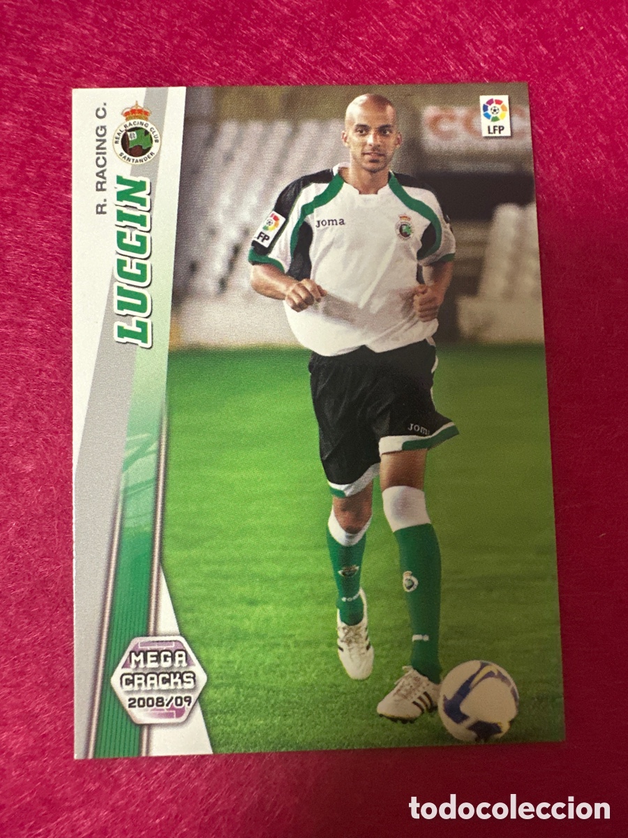 Cromos de Futebol: 489 LUCCIN (RACING SANTANDER) NUEVO FICHAJE MEGACRACKS 2008-2009 08 09 PANINI TRADING CARD