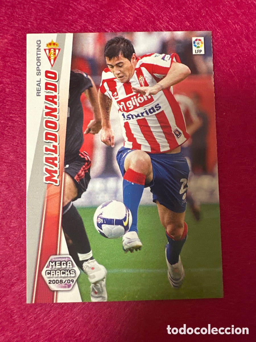 Cromos de Futebol: 463 MALDONADO (SPORTING DE GIJON) NUEVO FICHAJE MEGACRACKS 2008-2009 08 09 PANINI TRADING CARD