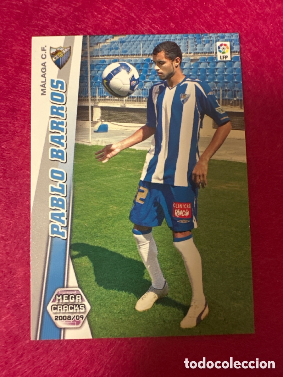 Cromos de Futebol: 471 PABLO BARROS (M&Aacute;LAGA) NUEVO FICHAJE MEGACRACKS 2008-2009 08 09 PANINI TRADING CARD