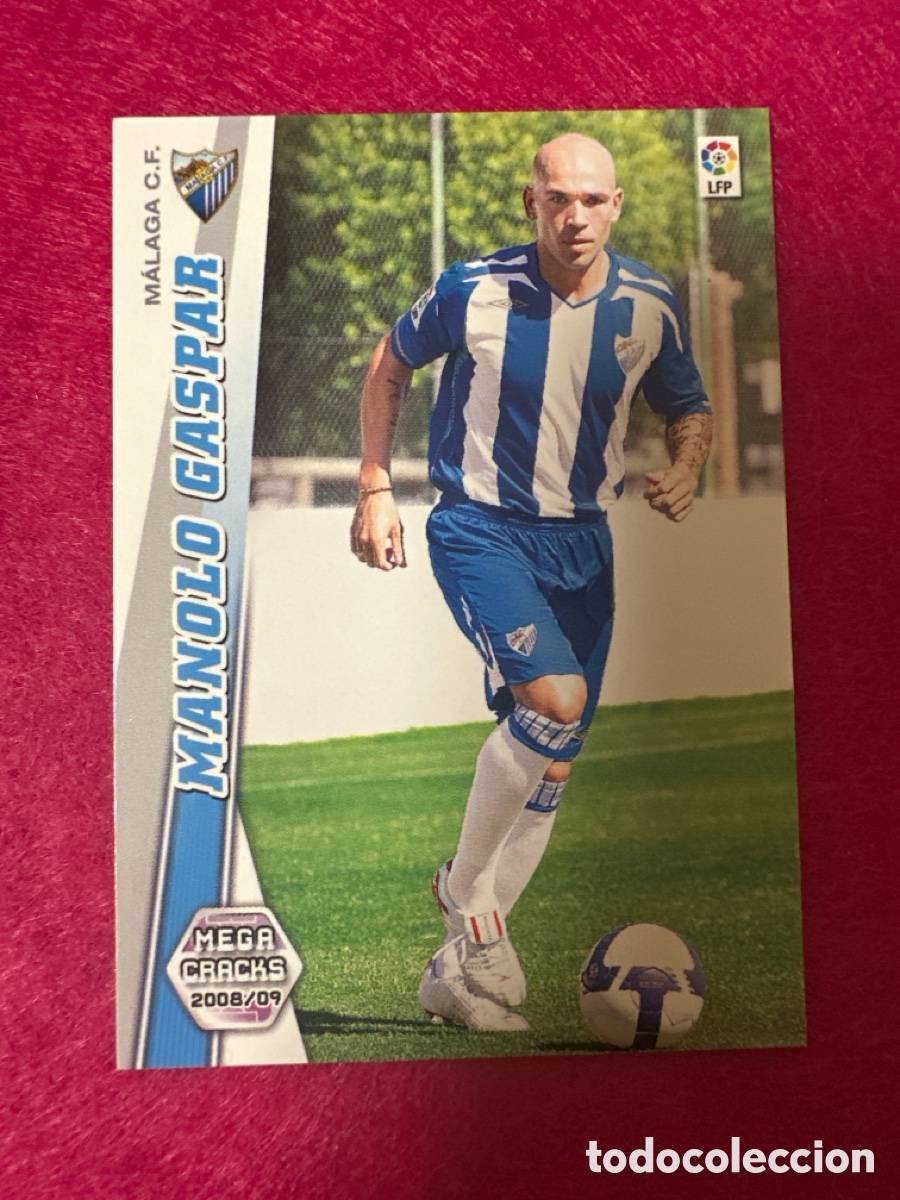 Cromos de Futebol: 483 MANOLO GASPAR (M&Aacute;LAGA) NUEVO FICHAJE MEGACRACKS 2008-2009 08 09 PANINI TRADING CARD