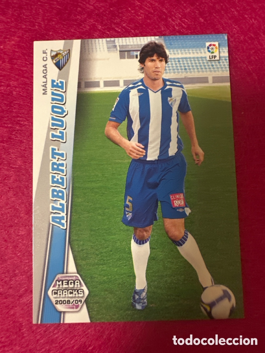 Cromos de Futebol: 492 ALBERT LUQUE (M&Aacute;LAGA) NUEVO FICHAJE MEGACRACKS 2008-2009 08 09 PANINI TRADING CARD