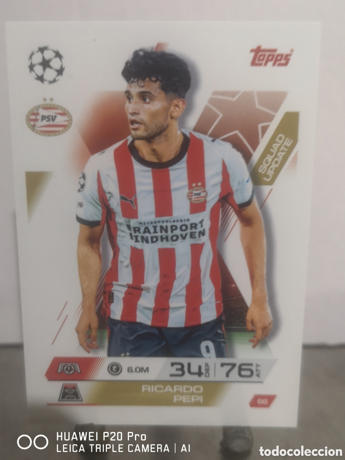 Cromos de F&uacute;tbol: MATCH ATTAX EXTRA 2025 2026 SQUAD UPDATE RICARDO PEPI 66 PSV