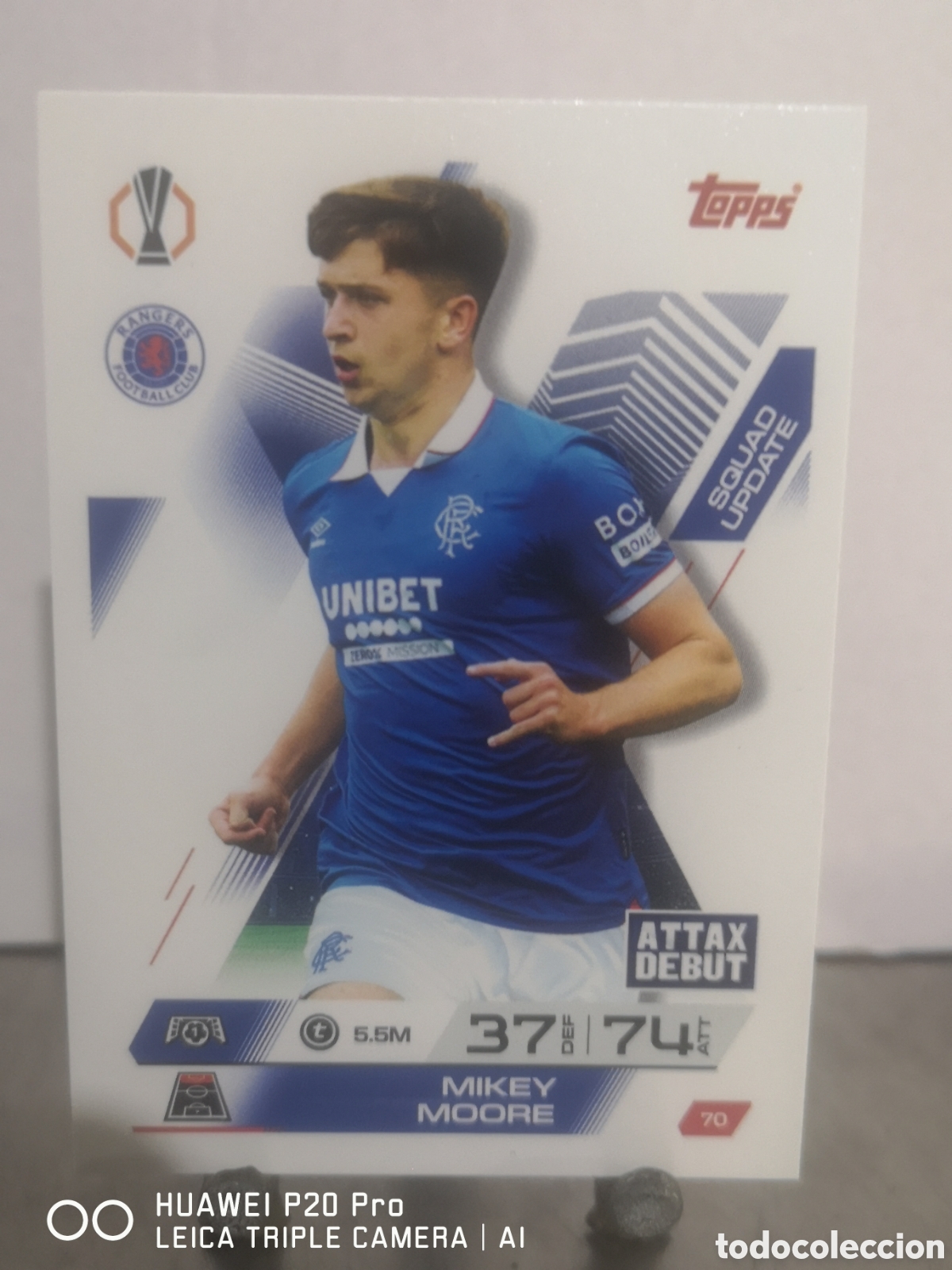 Cromos de F&uacute;tbol: MATCH ATTAX EXTRA 2025 2026 SQUAD UPDATE MIKEY MOORE 70 RANGERS