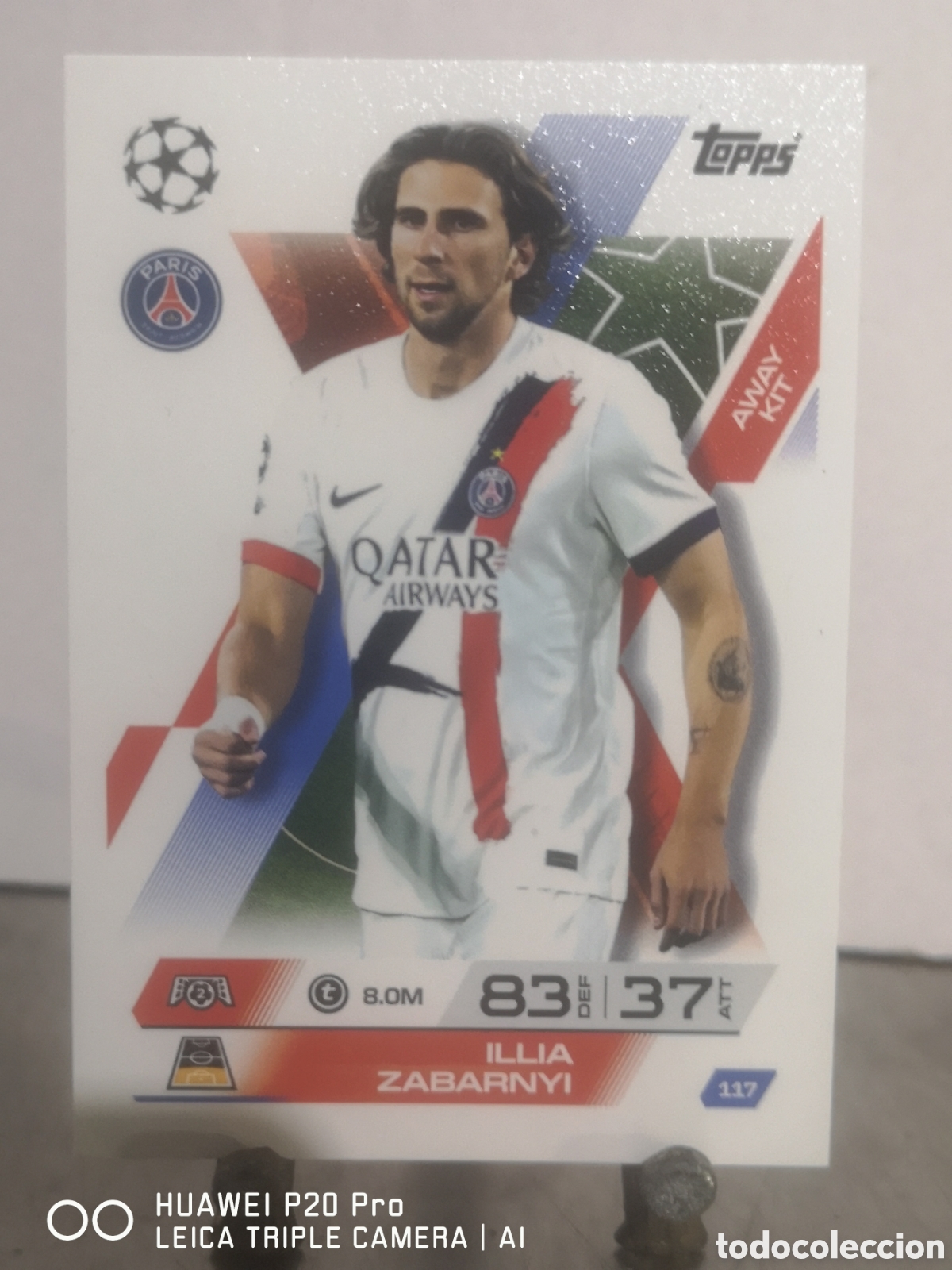 Cromos de F&uacute;tbol: MATCH ATTAX EXTRA 2025 2026 SQUAD UPDATE ILLIA ZABARNYI 117 PARIS SAINT GERMAIN