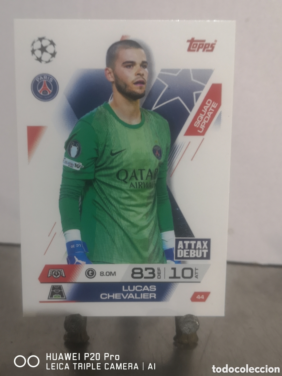 Cromos de F&uacute;tbol: MATCH ATTAX EXTRA 2025 2026 SQUAD UPDATE LUCAS CHEVALIER 44 PARIS SAINT GERMAIN